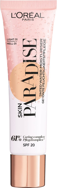 Тональний крем L'Oreal Paris Skin Paradise SPF20 Tinted Water-Cream 01 Light 30 мл (3600523880072) - зображення 1