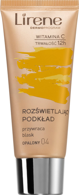 Podkład Lirene Brightening Fluid with Vitamin C 04 Tanned 30 ml (5900717069046) - obraz 1