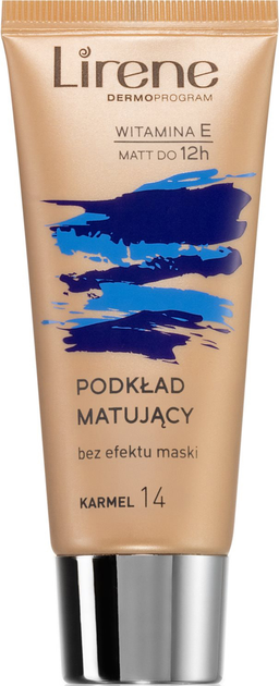 Podkład Lirene Nature Matte fluid 14 Caramel 30 ml (5900717060142) - obraz 1