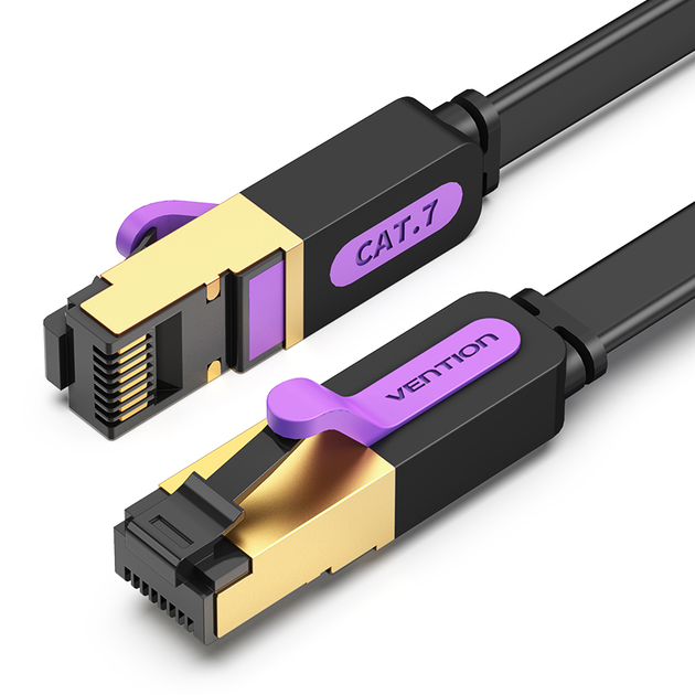Интернет-кабель Vention 5м Cat.7 SSTP 10 Гбит/с 600 МГц Патч-корд Lan ...