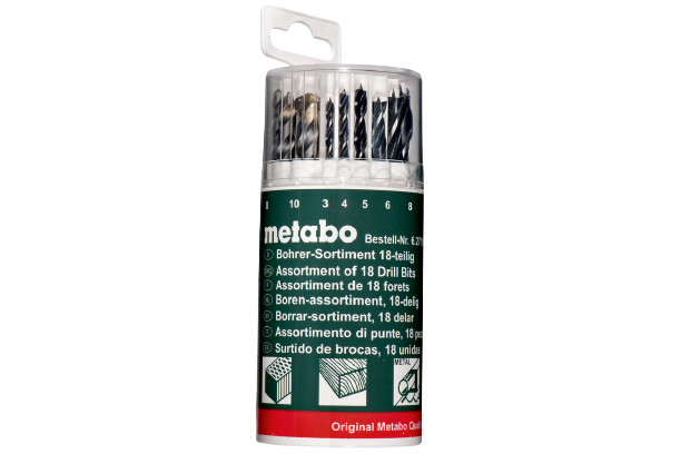 Комбинированный набор сверл Metabo 18 штук (627190000) - Фото 1 Комбинированный набор сверл Metabo 18 штук (627190000) - изображение 1