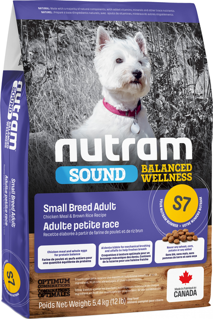 Сухий корм для собак Nutram Sound BW із куркою та коричневим рисом 5.4 ...