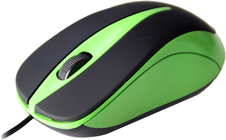 Миша Media-Tech Plano USB Black/Green (MT1091G) - зображення 1