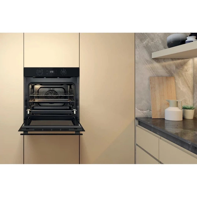 Whirlpool Духова шафа електрична, 71л, A+, дисплей, конвекція, телескопічні напрямні, чорний - изображение 8