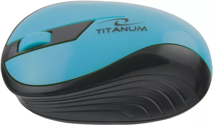 Миша Esperanza Titanum TM114T Wireless Black/Turquoise (5901299904770) - зображення 2