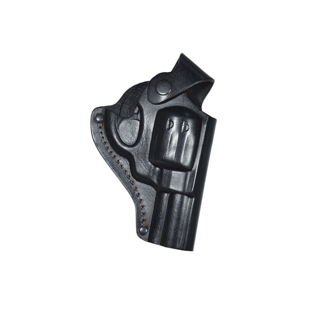 Кобура поясная для Револьвера 3" формованная кожаная (чёрная) - изображение 1
