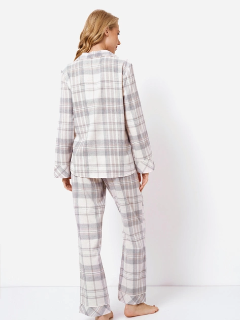 Piżama (koszula + spodnie) Aruelle Avery pajama long M Szara (5905616142111) - obraz 2