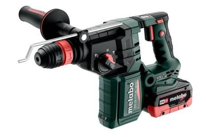 Аккумуляторный перфоратор Metabo KH 18 LTX BL 28 Q 2 акб 5.5 Ah, з/у, в кейсе (601715660) - изображение 2