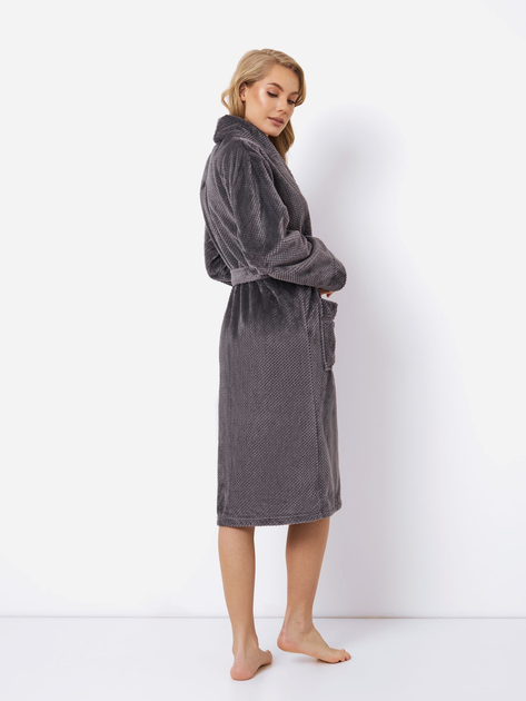 Халат жіночий Aruelle Keira bathrobe M Чорний (5904541430492) - зображення 2