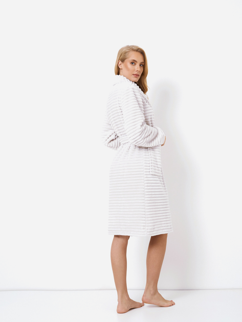 Халат жіночий великого розміру Aruelle Nicky bathrobe XL Білий (5904541439983) - зображення 2