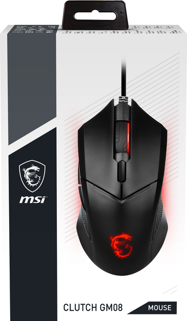 Mysz MSI Clutch GM08 Gaming Mouse USB Czarna (S12-0401800-CLA) - obraz 12