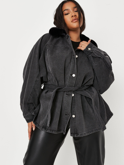 Джинсовая куртка Missguided VG1808071 48 Черная (DN5059381759705) – в ...