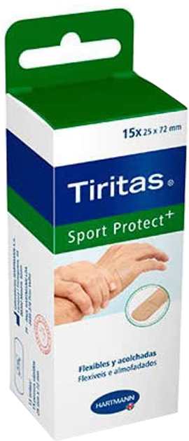 Plastry Hartmann Brand Aids Sport Protect 25 x 72 mm 15 szt (8470001572851) - obraz 1