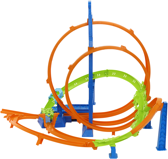 Tor Hot Wheels Gigantyczna pętla Szalone zderzenia (194735144402) - obraz 3