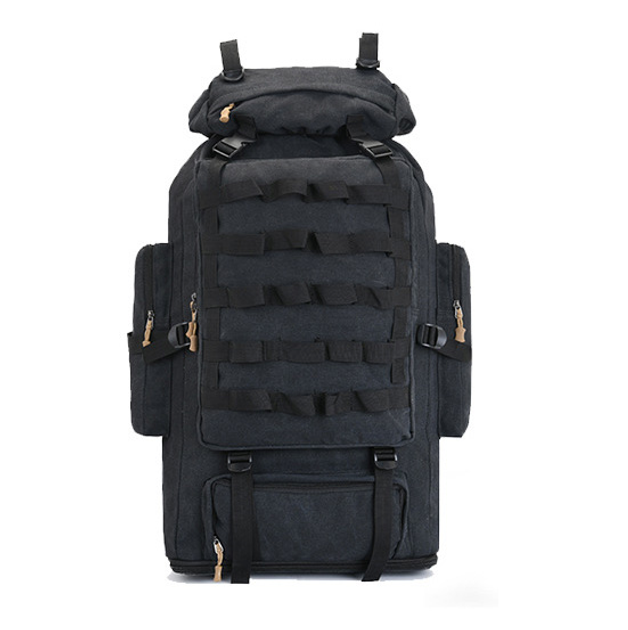Рюкзак тактичний туристичний розсувний XS-F22 100л чорний - зображення 1