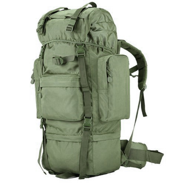 Рюкзак тактический A21 70 л, олива - изображение 1