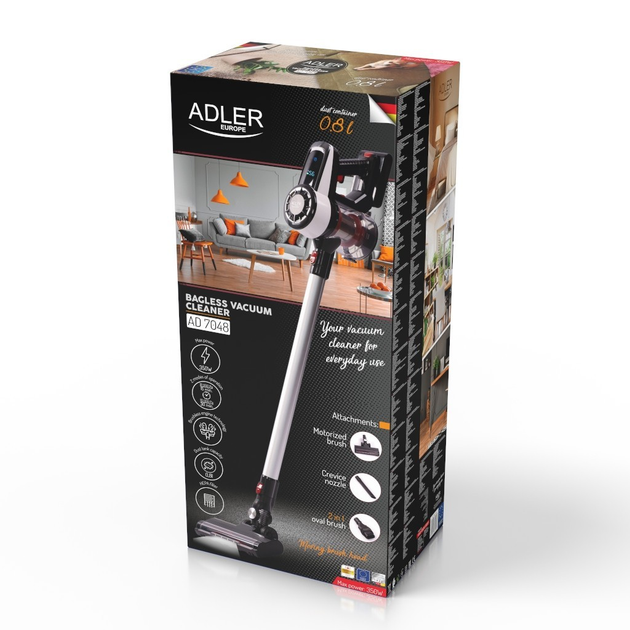 Odkurzacz akumulatorowy Adler AD 7048 (5903887809580) - obraz 14