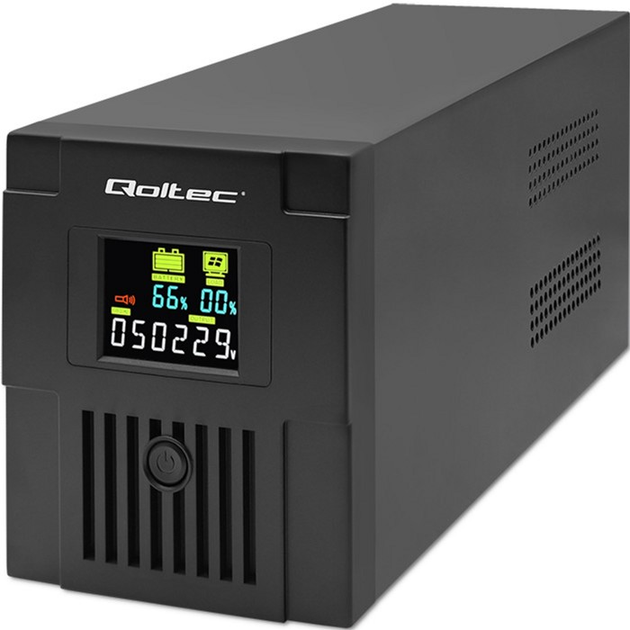 ДБЖ Qoltec Monolith 1500VA 900W LCD USB (5901878537702) - зображення 1