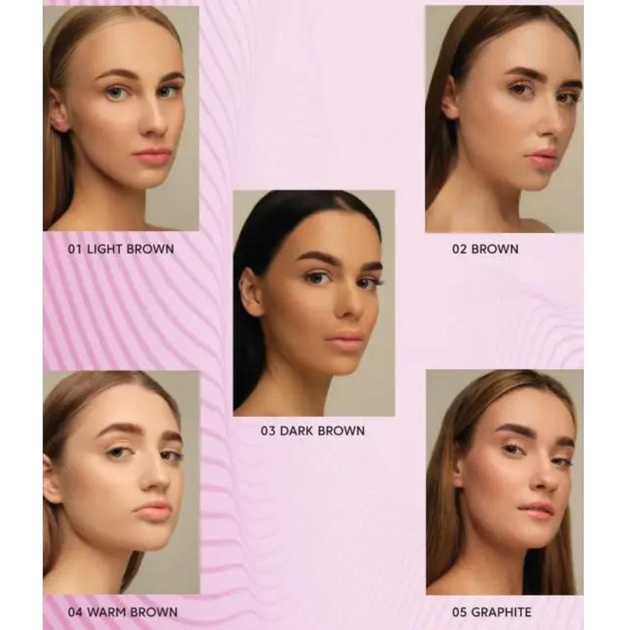 01 Краска для бровей светло-коричневая с коллагеном Eyebrow Tint With Collagen Light Brown Zola 15 мл - изображение 2