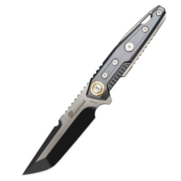 Ніж туристичний HX Outdoors Heavy Armor Tactical Straight Knife Black D-220A - зображення 1