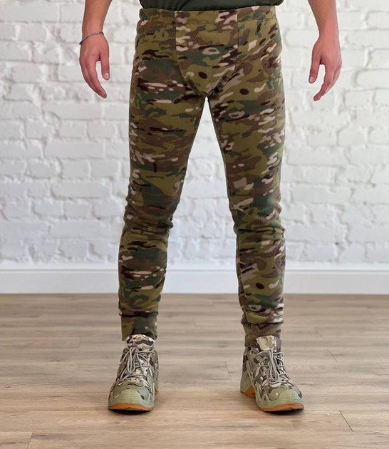 Тактические брюки (подштанники) на флисе Мультикам L - изображение 1