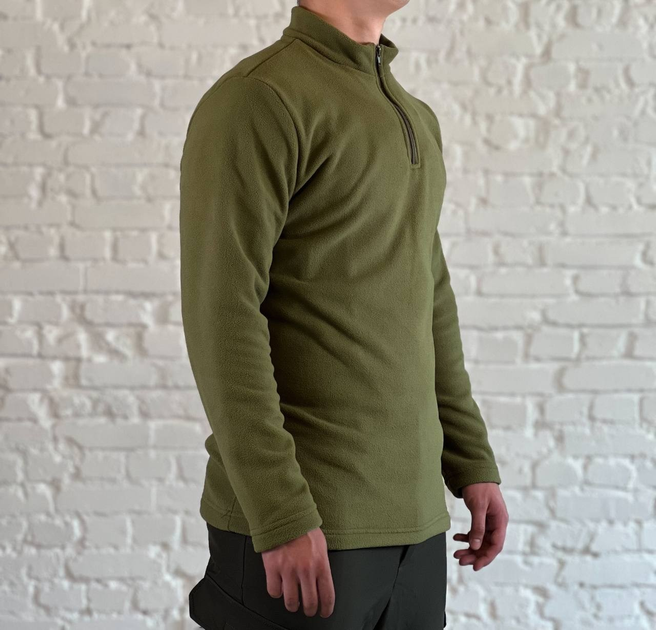 Військовий пуловер на флісі Олива XXL - зображення 1