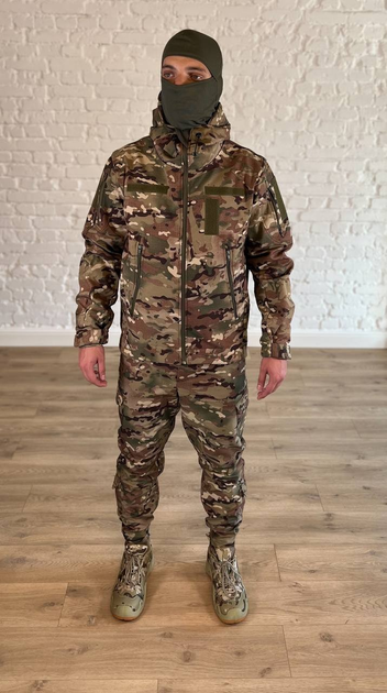 Військово-тактичний костюм SoftShell осінній для НГУ, ЗСУ мультикам XL - зображення 1