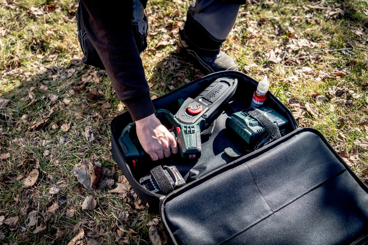 Аккумуляторная пила по дереву Metabo MS 18 LTX 15 18V 1x2Ah Li-Power + ЗУ SC 36 + Сумка для инструмента (600856500) - изображение 11