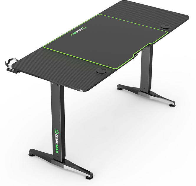 Стіл геймерський GameMax D140-Carbon-EC 140x60 см з регулюванням висоти ...