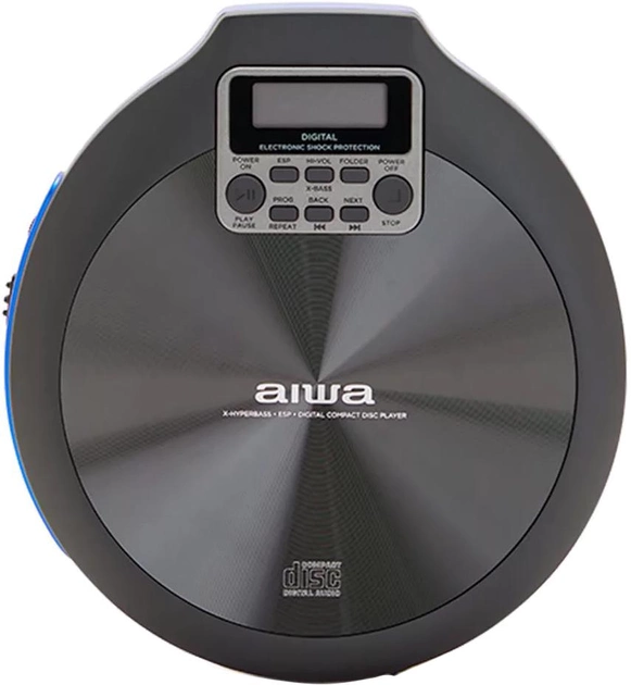 MP3 CD-плеєр Aiwa PCD-810BL (8435256898095) - зображення 1
