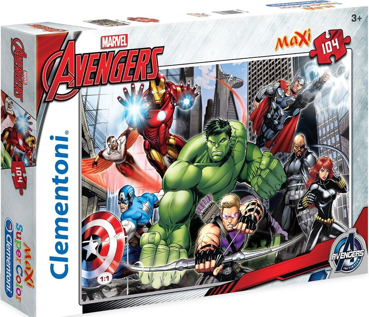Puzzle Clementoni The Avengers XXL 104 elementy (8005125236886) - obraz 1