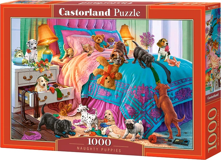 Puzzle Castorland Niegrzeczne szczenięta 1000 elementów (5904438104475) - Zdjęcie 1 Puzzle Castorland Niegrzeczne szczenięta 1000 elementów (5904438104475) - obraz 1