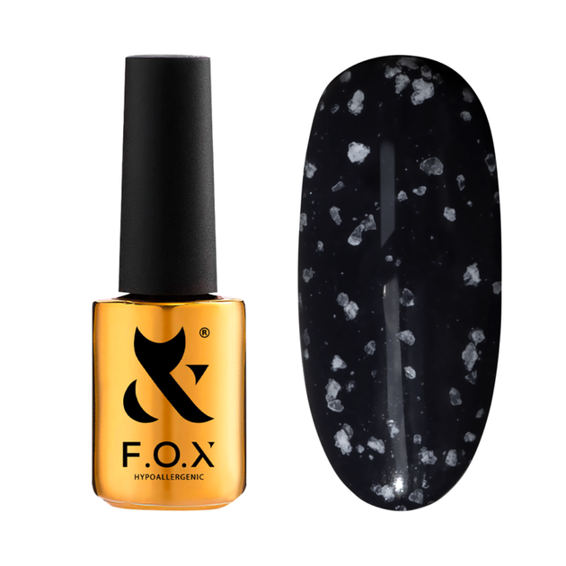 Топ для гель-лака F.O.X Top Drop White полупрозрачные и белые вкрапления 7 мл - Фото 1 Топ для гель-лака F.O.X Top Drop White полупрозрачные и белые вкрапления 7 мл - изображение 1