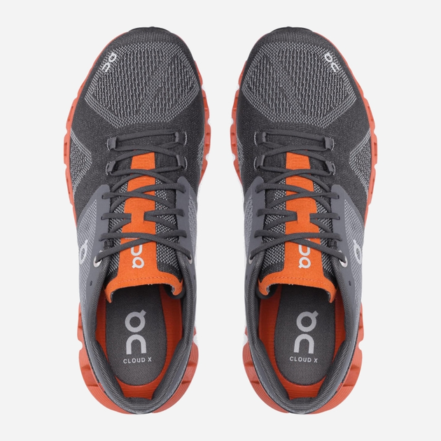 Buty do biegania męskie On Running Cloud X 2 4099241 42 (8UK) 26.5 cm Szare (7630440630807) - obraz 5