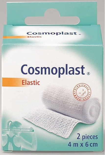 Bandaż elastyczny Cosmoplast Elastic Bandage 6 cm x 4 m 2 szt (4046871004958) - obraz 1