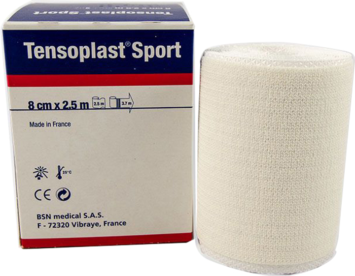 Bandaż elastyczny Bsn Medical Tensoplast Sport Elastic Bandage Adhesive 8 cm x 2.5 m (4042809002416) - obraz 1