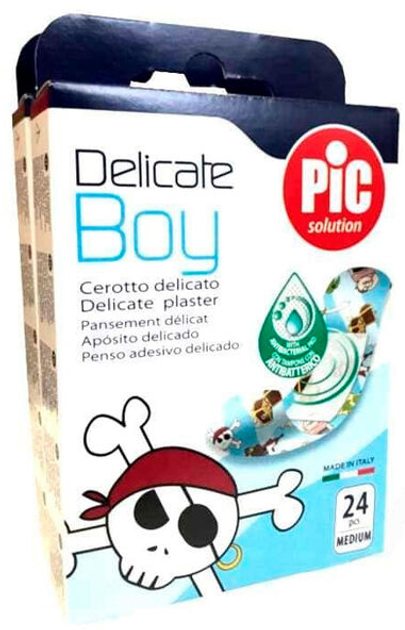 Plastry Pic Solution Delicate Tnt Boy Adhesive Dressings 1.9 x 7.2 cm 24 szt (8058664083084) - obraz 1