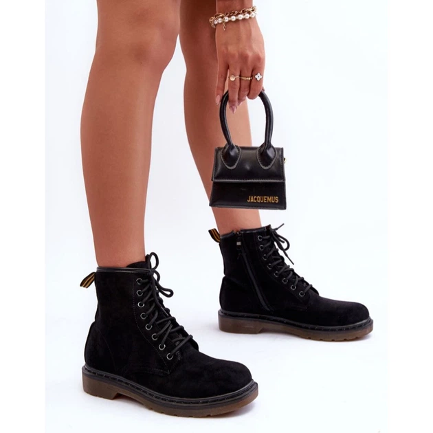 Trzewiki damskie wysokie Asteoris 39 Czarne (5905677672107) - obraz 3