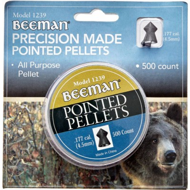 Пульки Beeman Pointed 4,5 мм 500 шт/уп (1239) - зображення 1
