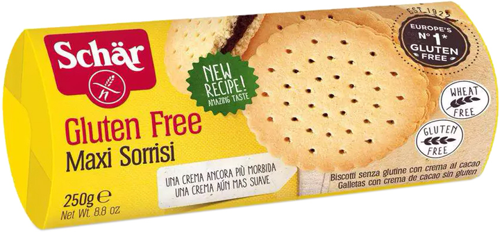 Ciasteczka bezglutenowe Dr. Schar Maxi Sorrisi 250 g (8008698004630) - obraz 1