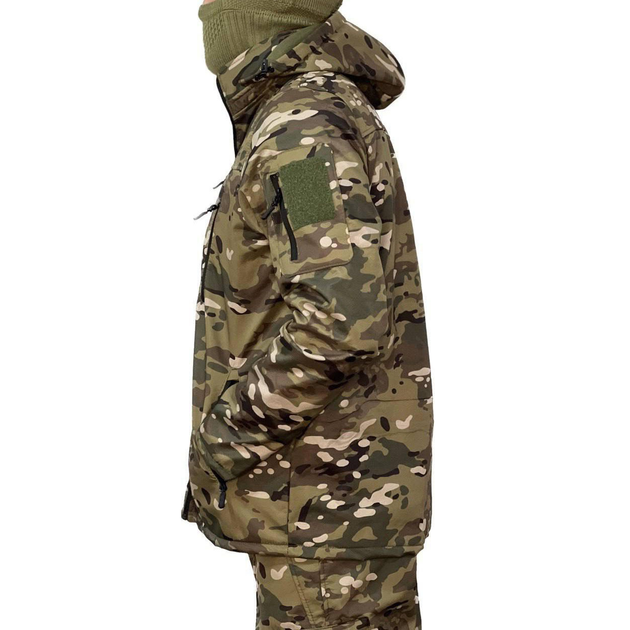 Чоловічий демісезонний Костюм Куртка + Штани / Польова форма Softshell на флісі мультикам розмір S - зображення 2