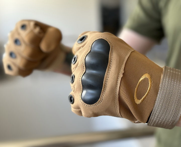 Тактические полнопалые перчатки Tactic армейские перчатки с защитой костяшек размер XL цвет Койот (pp-coyote-xl) - изображение 2