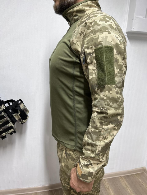 Тактическая рубашка убакс ubacs мужская боевая военная для ЗСУ размер 5XL цвет пиксель - изображение 2