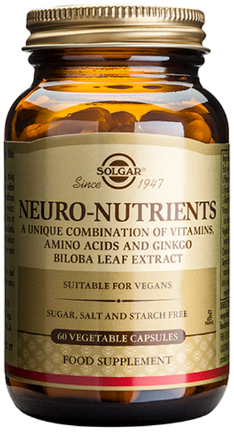 Дієтична добавка Solgar Neuro Nutrients 60 капсул (33984018464) - зображення 1