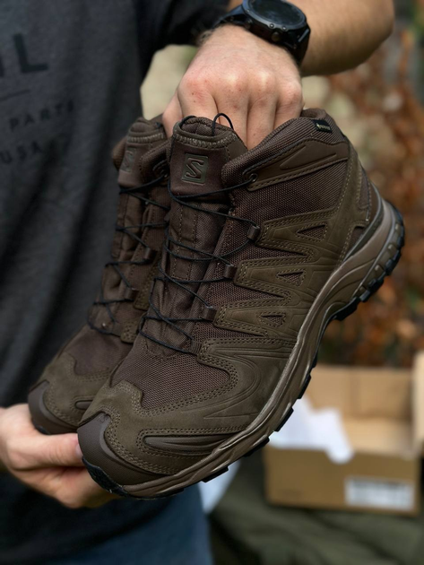 Берці тактичні Salomon XA Forces Mid GTX, колір коричневі, 43 1/3, 27.5 см - зображення 2