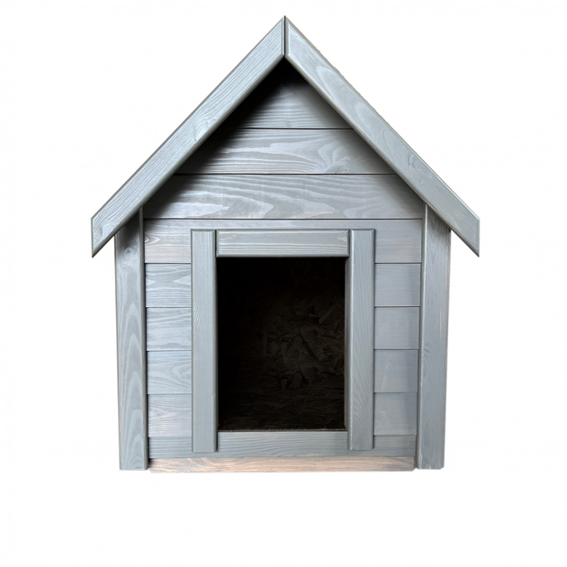 Будка для собаки DogHouse із дерева утеплена Grey велика – купити ...