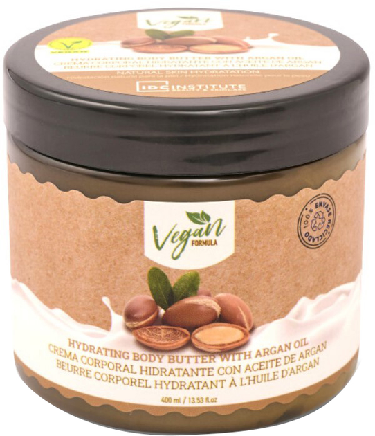 Krem do ciała Idc Institute Idc Vegan Body Butter Argan 400 ml (8436591924838) - obraz 1