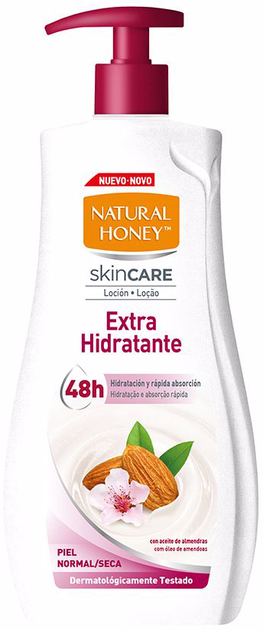 Крем для тіла Natural Honey Aceite Almendras Dulces Hidratante Dosificador 700 мл (8008970052618) - зображення 1