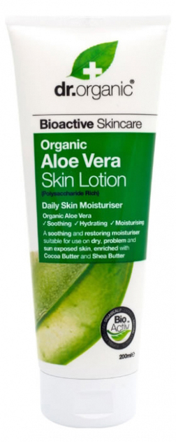 Лосьйон для тіла Dr.Organic Bioactive Skincare Aloe Vera зволожуючий 200 мл (5060176670518) - зображення 1