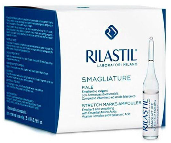 Сироватка для тіла Rilastil Stretch Marks Ampoules 10 х 5 мл (8428749677901) - зображення 1